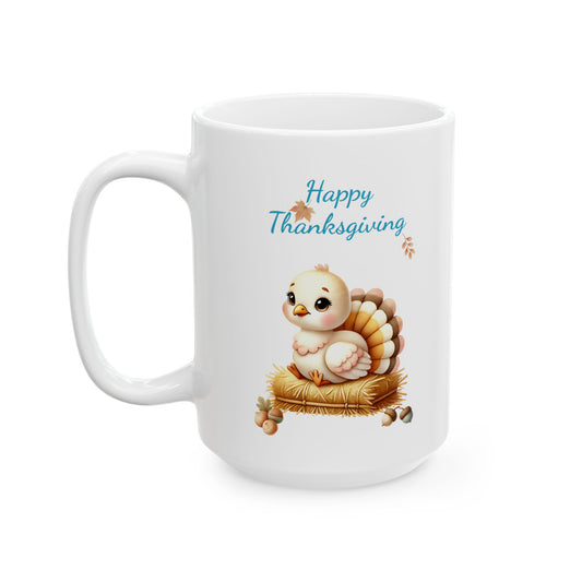 Happy Thanksgiving Cute Turkey Coffee Mug
