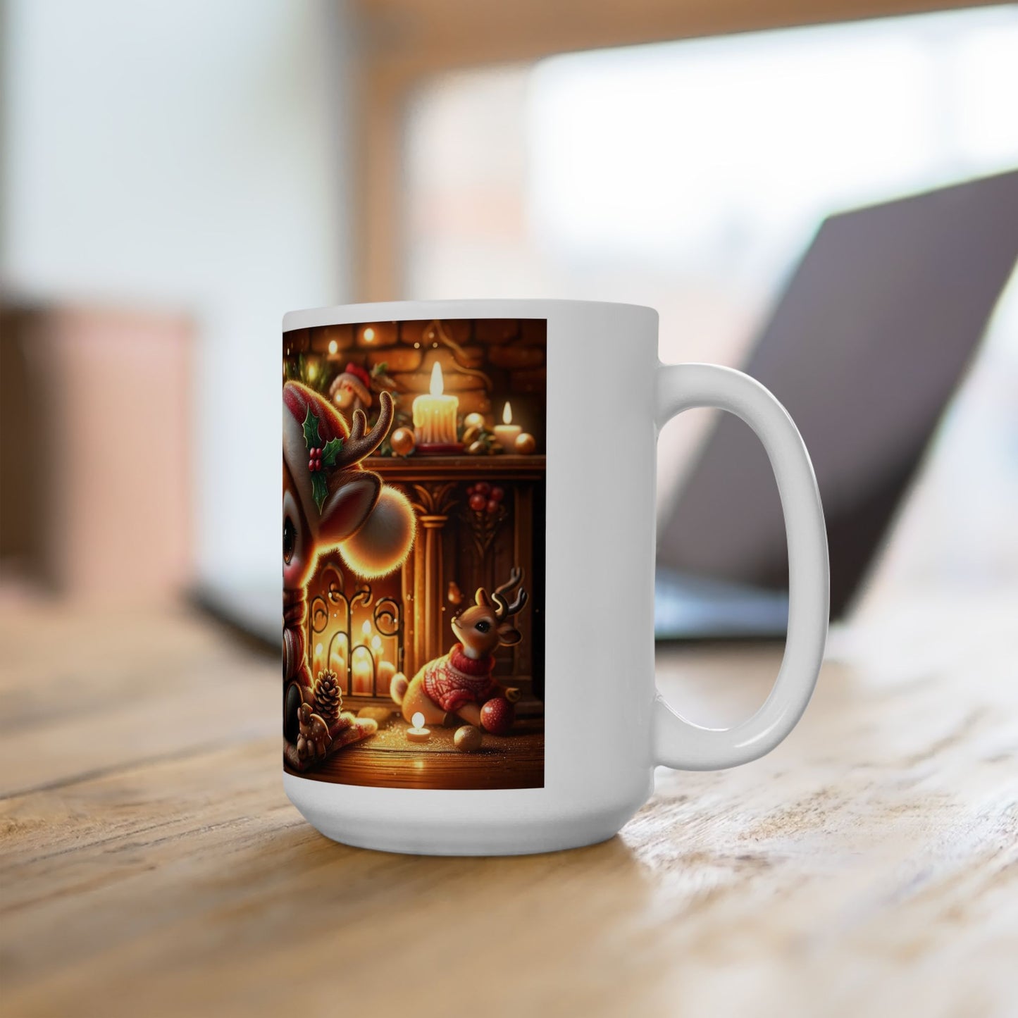 Cute Reindeer Christmas Mug