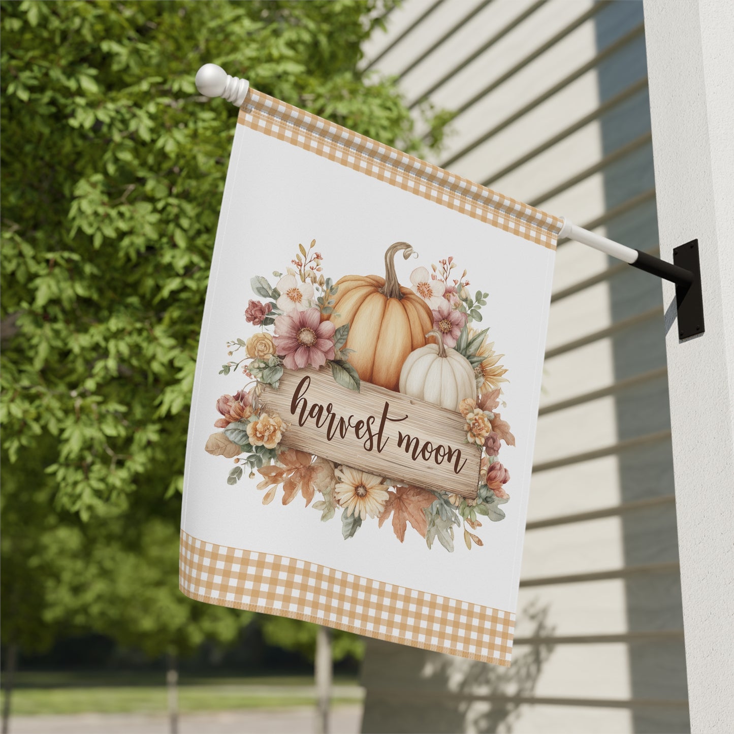 Harvest Moon Pumpkin Garden Flag