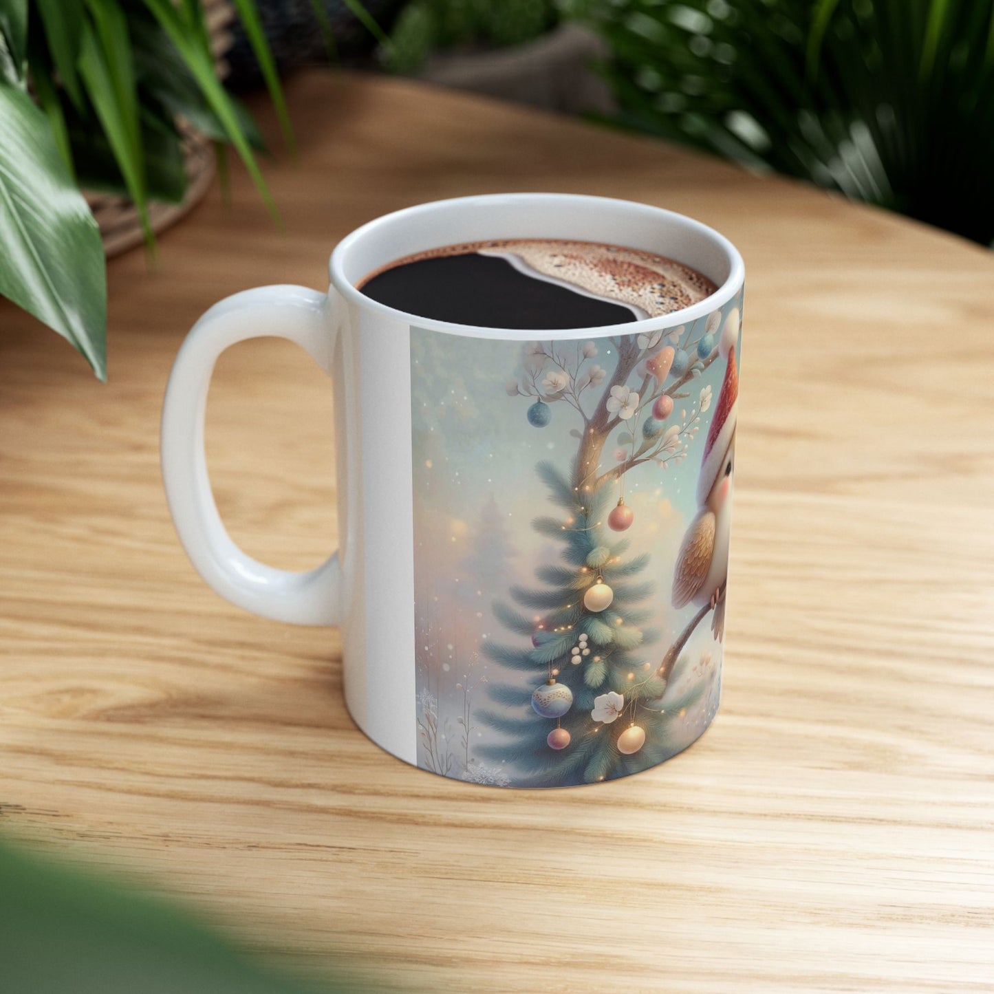 Cute Christmas Bird Coffee Mug