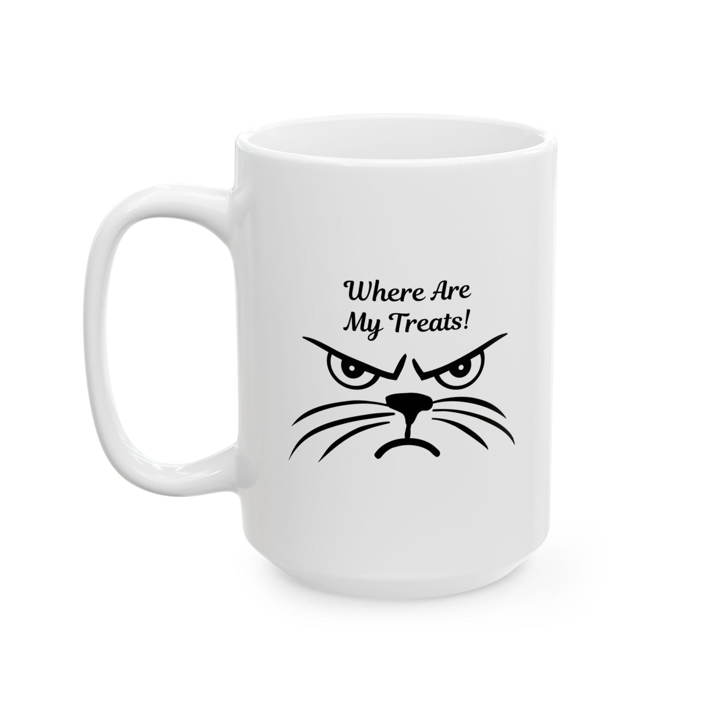 "Where Are My Treats!" Grumpy Cat Coffee Mug