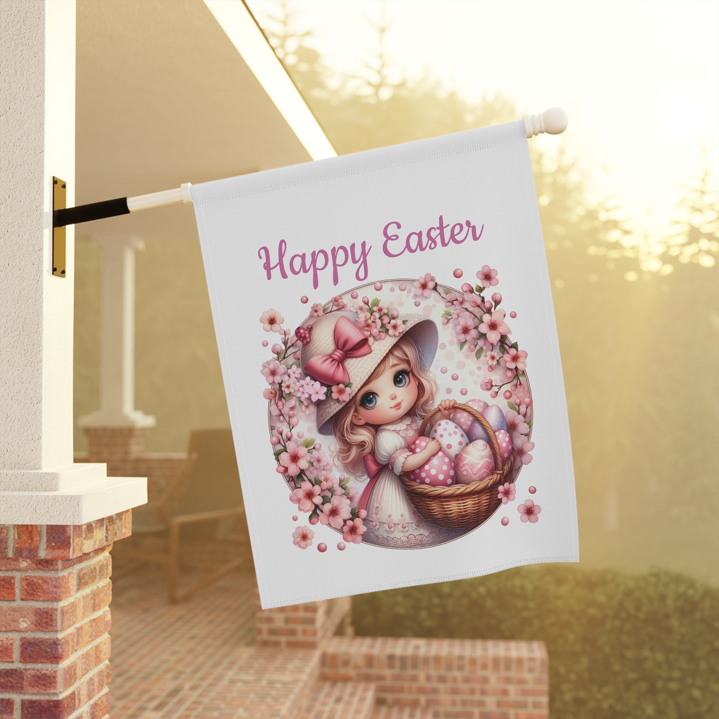 Beautiful Easter Garden Flag