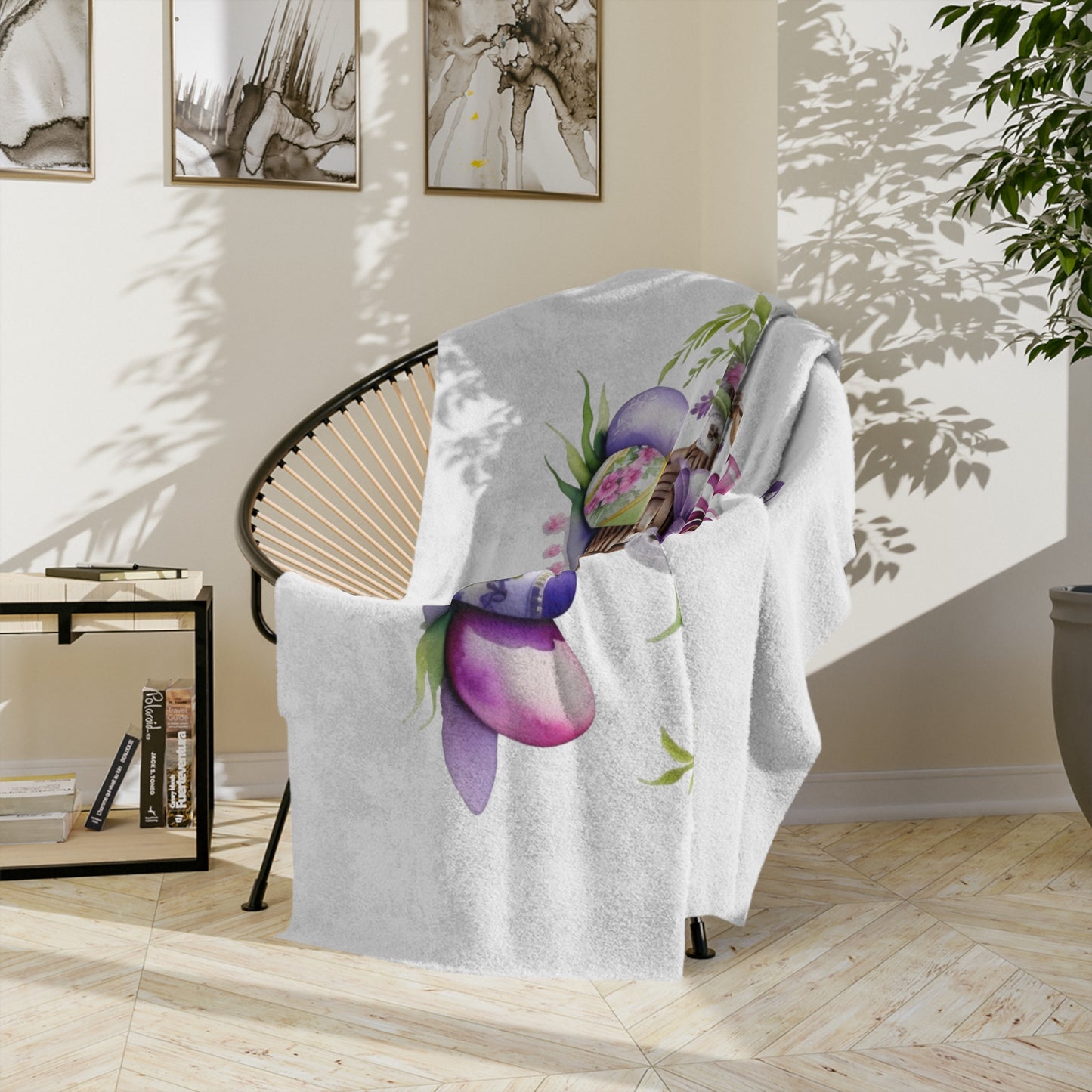 Beautiful Easter Soft Lightweight Velveteen Blanket