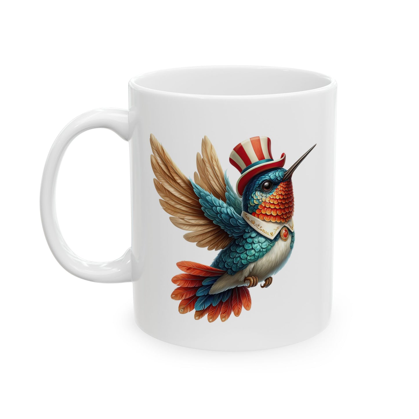 Patriotic Hummingbird Coffee Mug