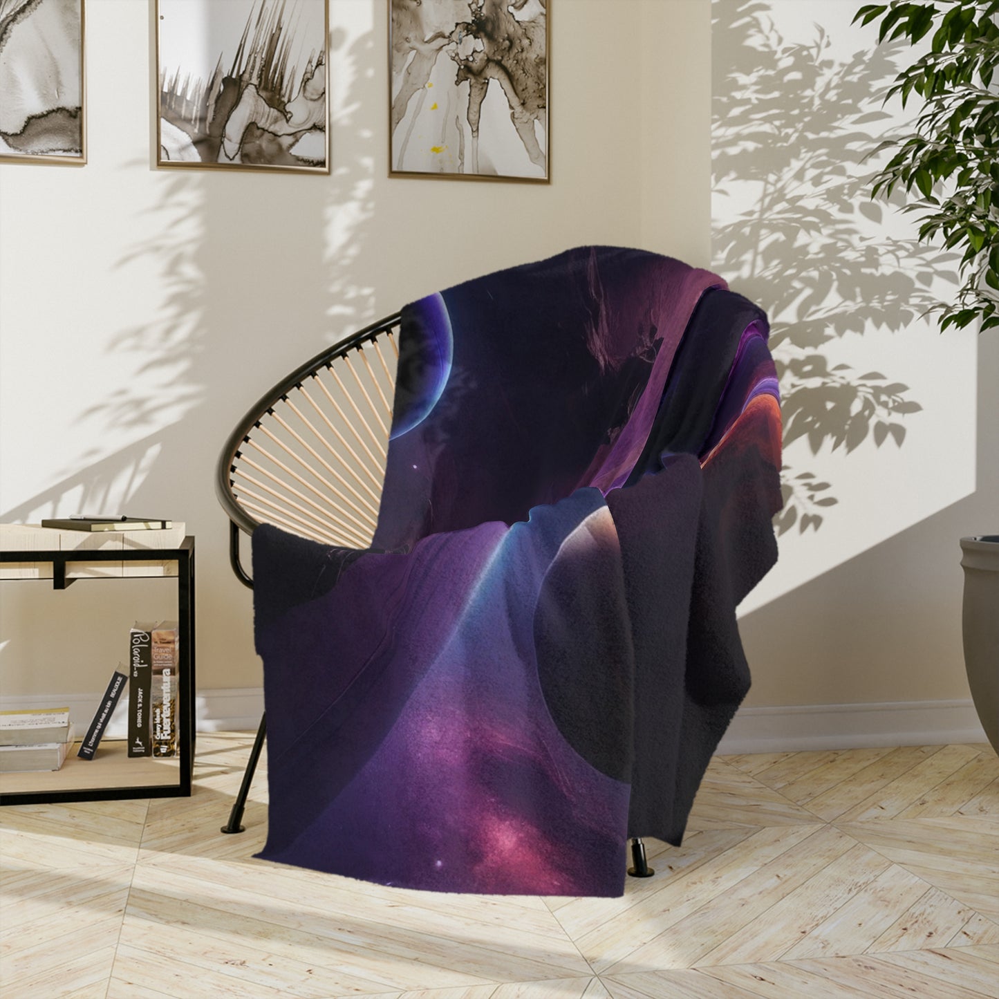 Cosmic Expanse Velveteen Blanket