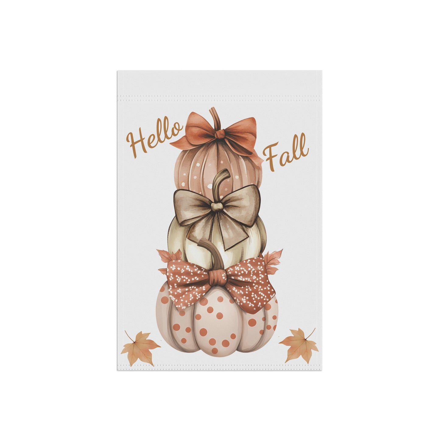 Hello Fall Pumpkin Flag