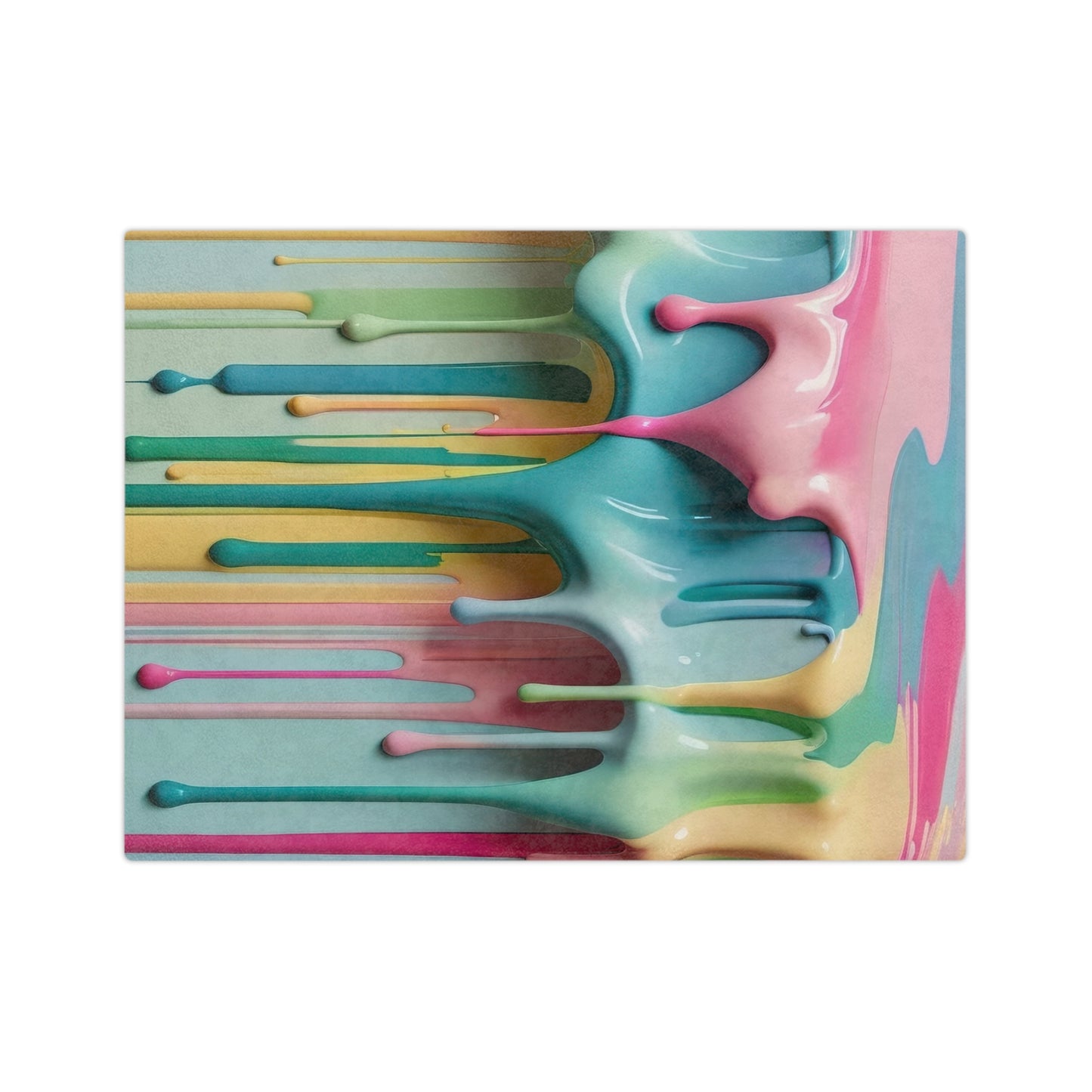 Pastel Paint Drip Velveteen Blanket