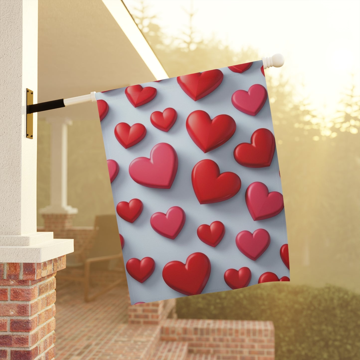 Red & Pink Hearts Valentine’s Day Garden Flag