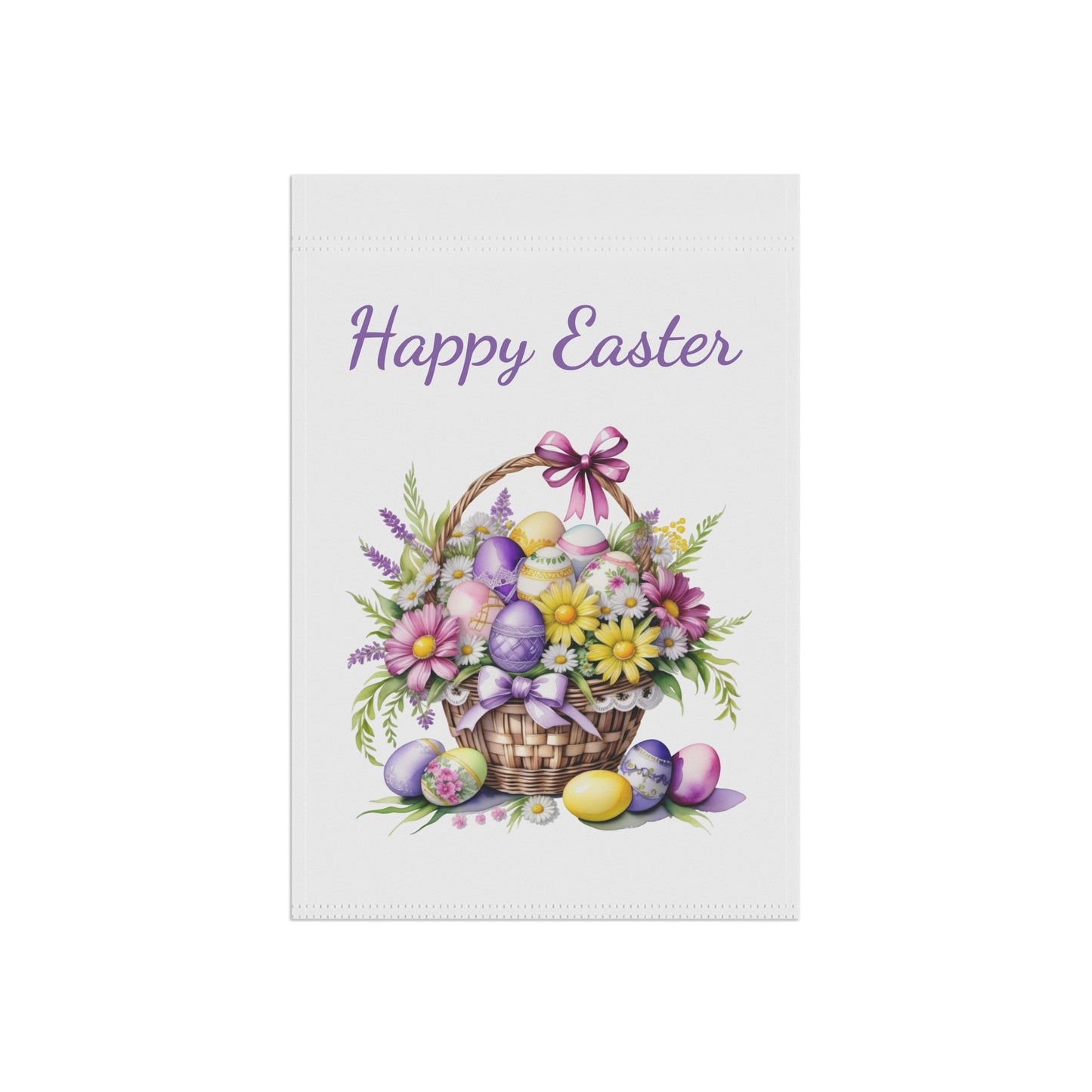 Beautiful Easter Basket Garden Flag