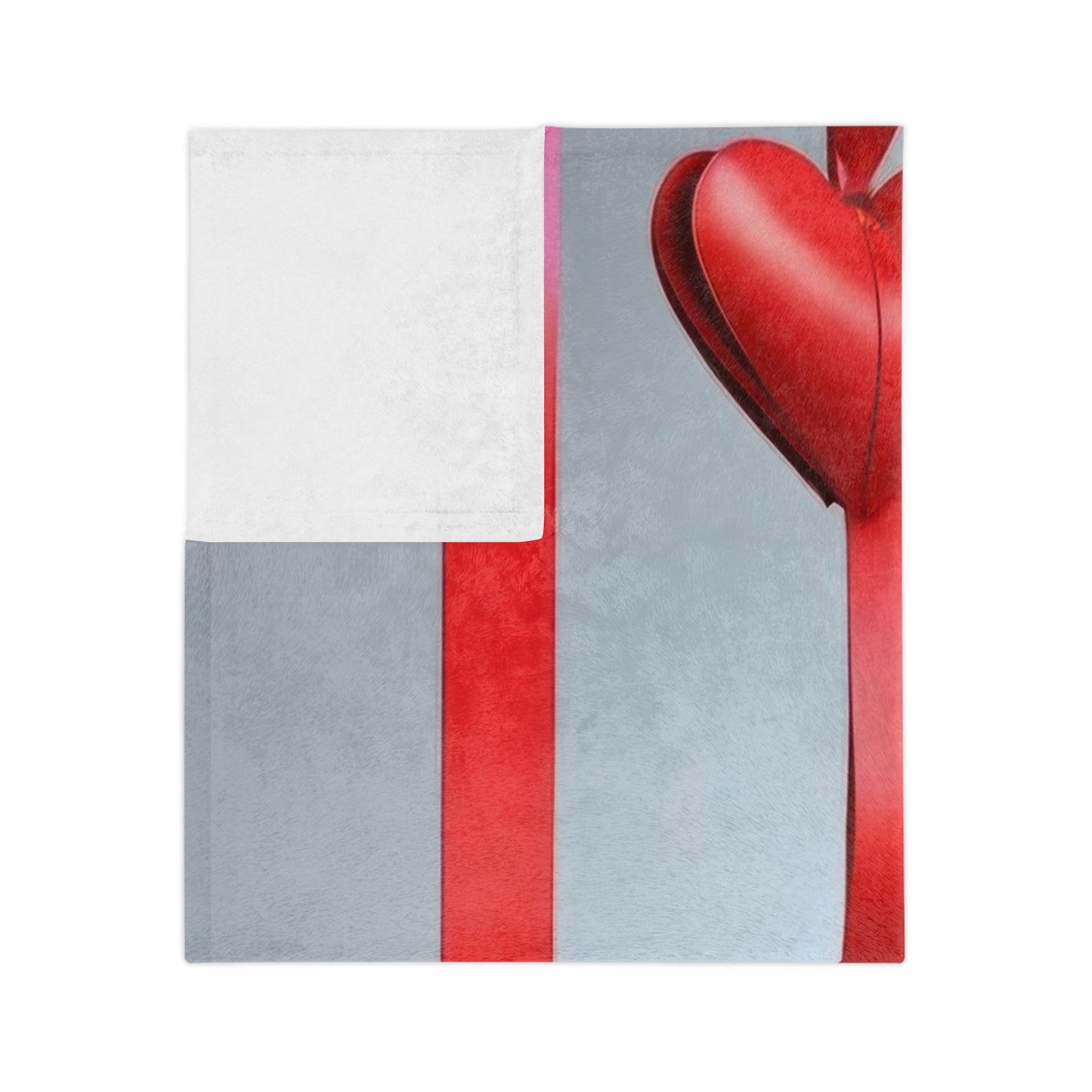 Hanging Hearts & Ribbons Blanket