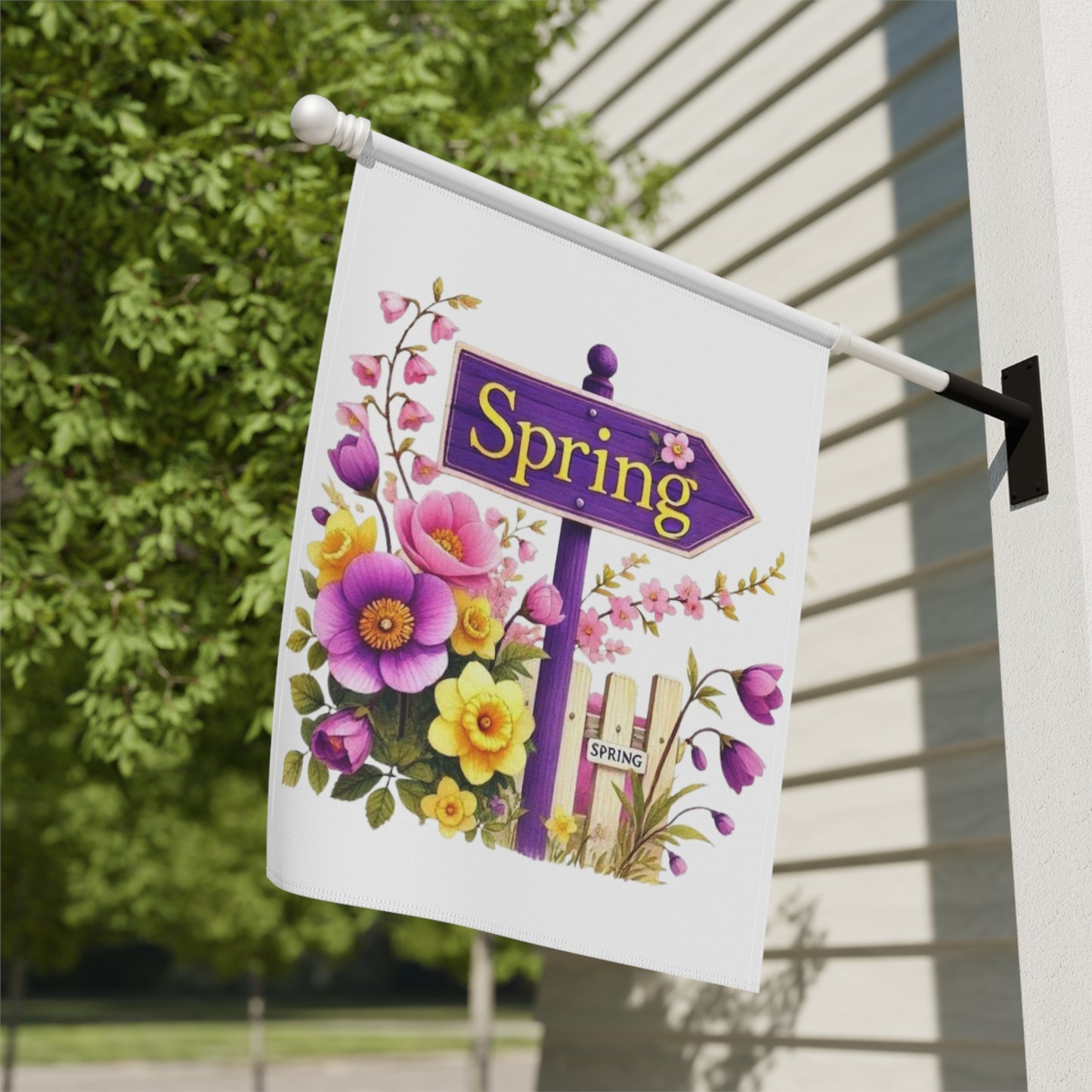 Spring Floral Garden Flag