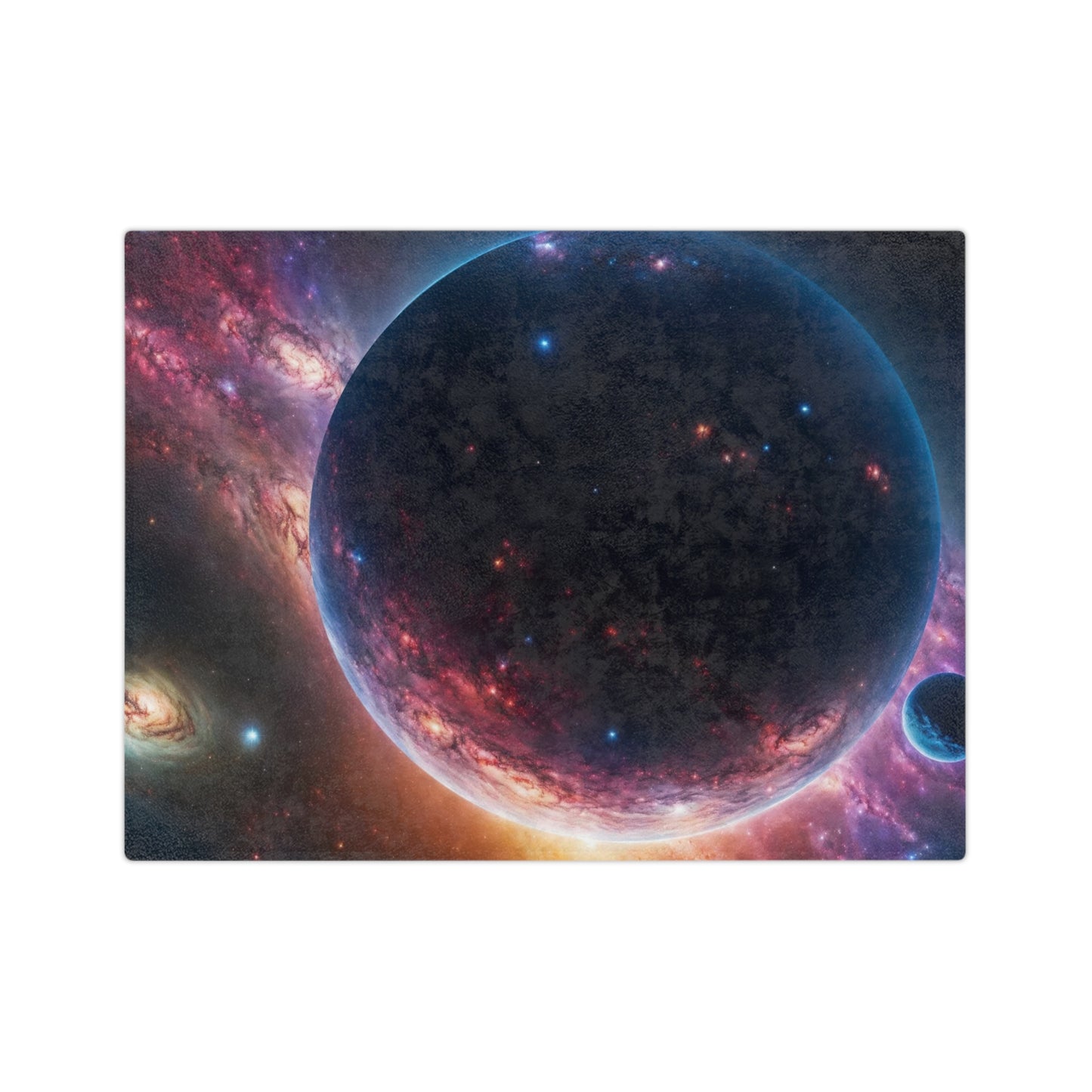 Galactic Planet Velveteen Throw