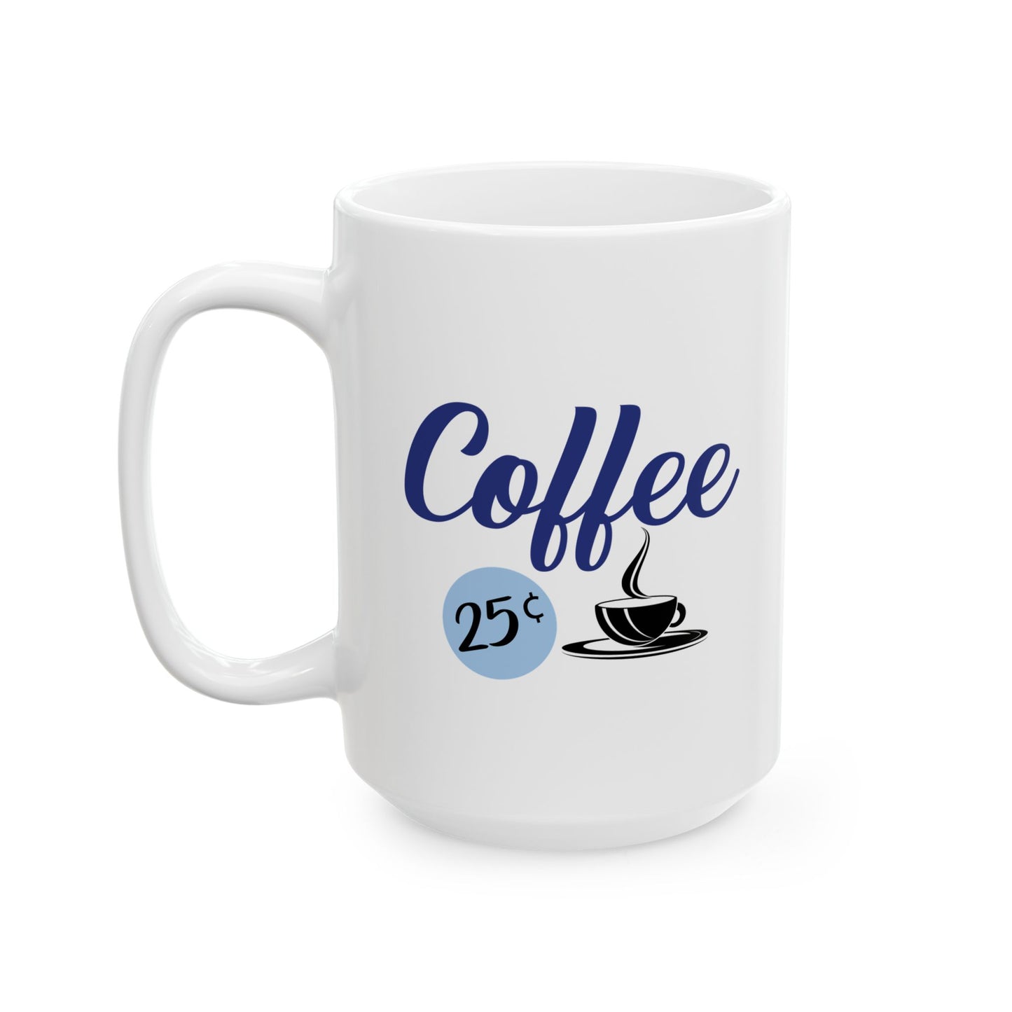 Retro Diner Style Coffee Cup
