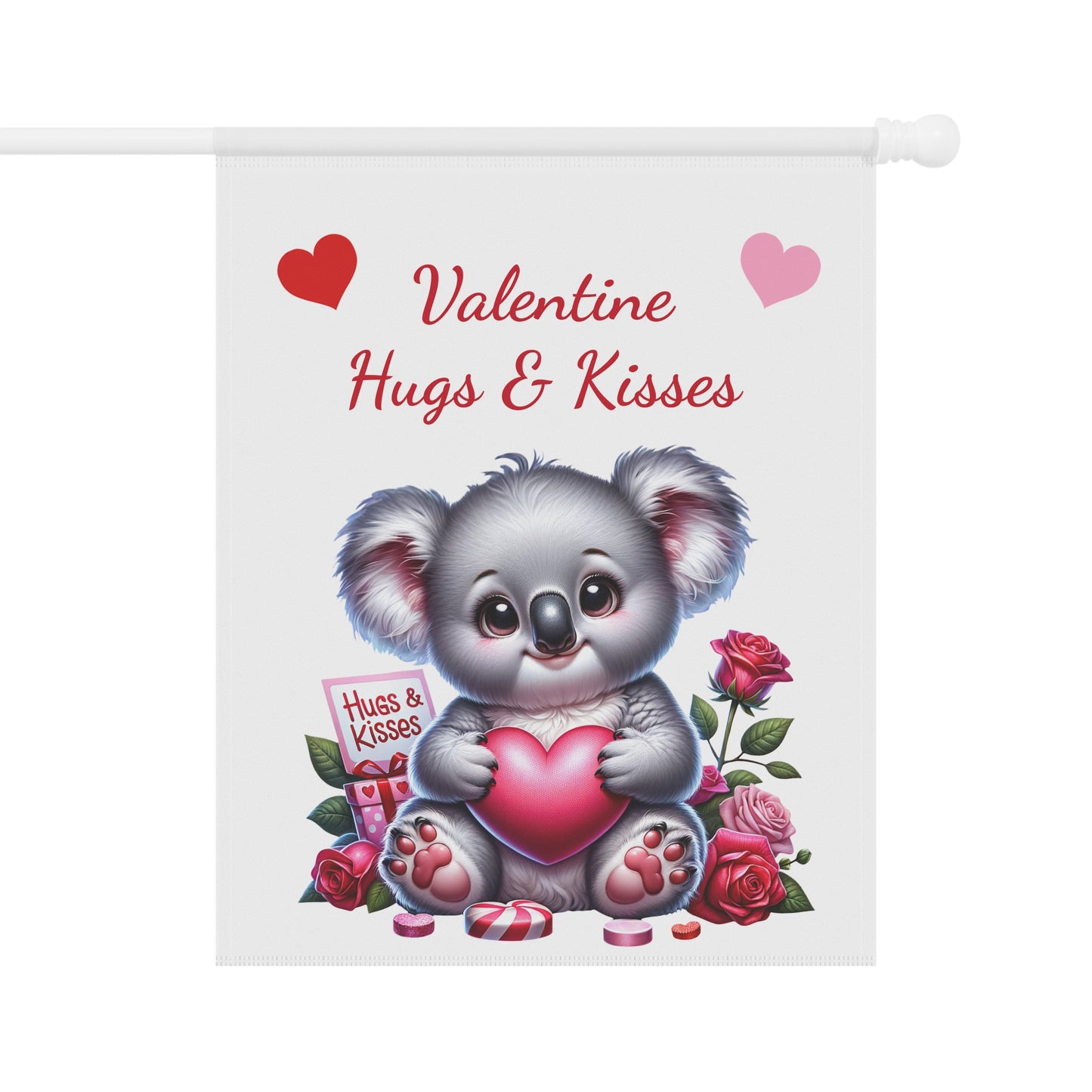 Valentine Koala Garden Flag