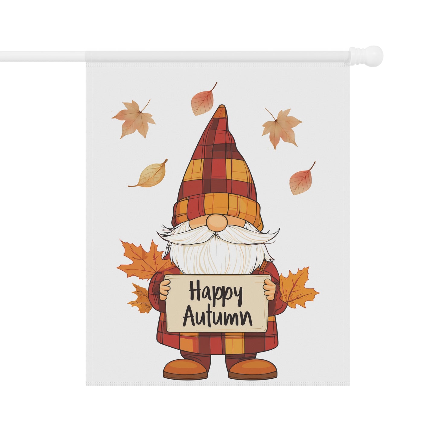 Happy Autumn Gnome Garden Flag
