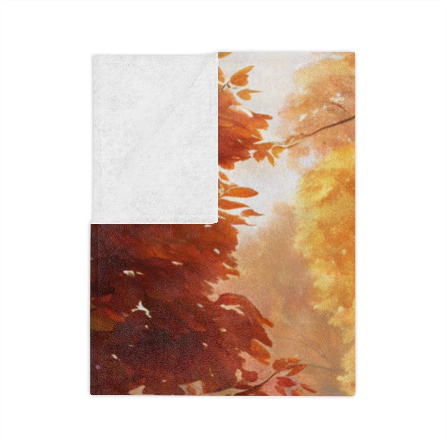 Fall Park Velveteen Blanket