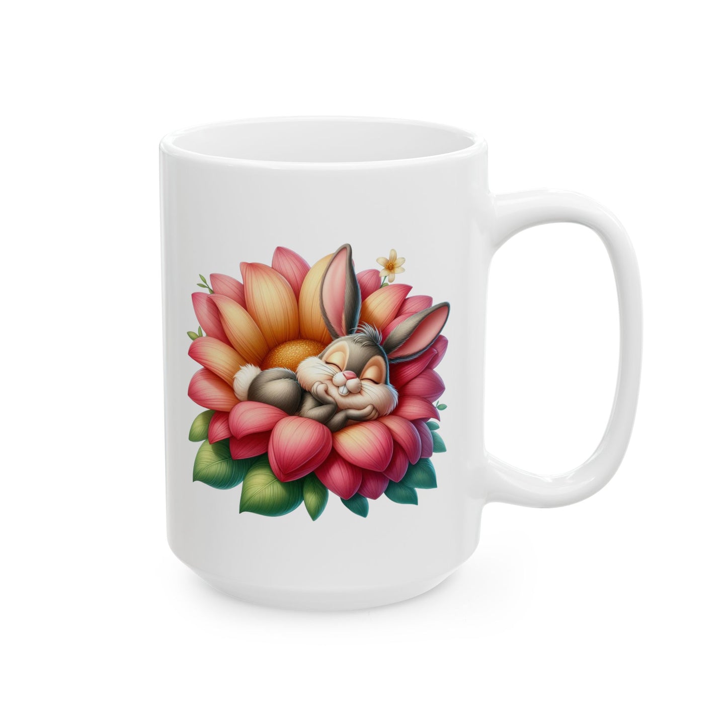Peaceful Baby Rabbit Coffee Mug