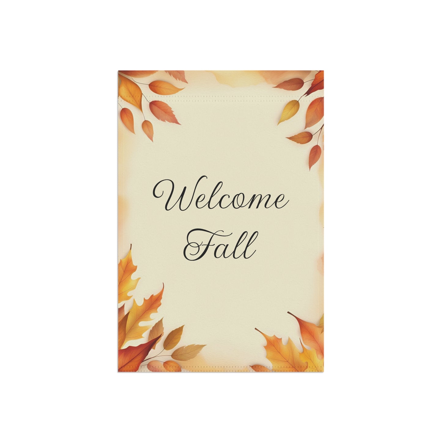 Elegant Autumn Welcome Fall Garden Flag
