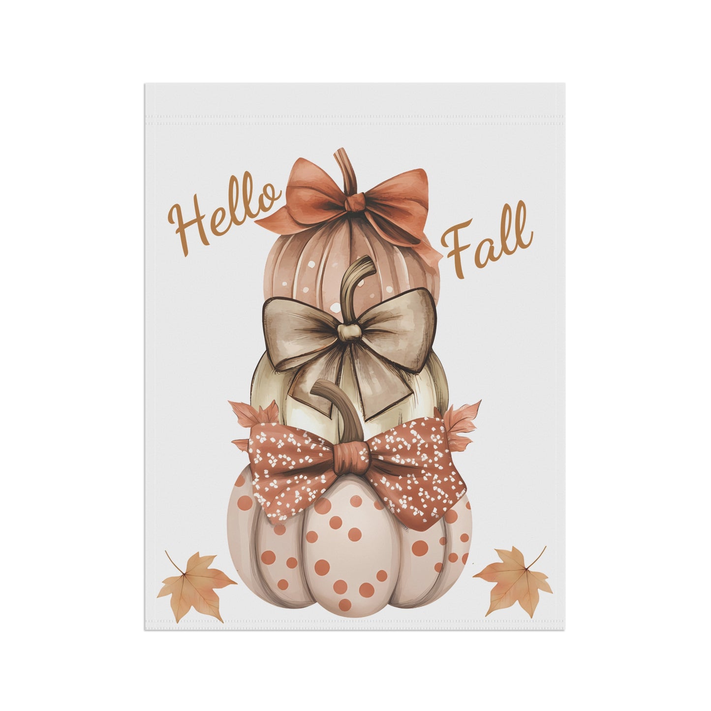 Hello Fall Pumpkin Flag