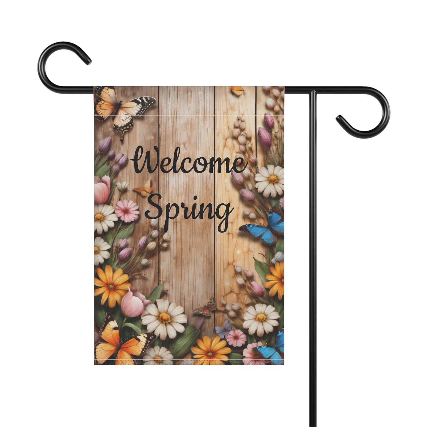Welcome Spring Garden Flag