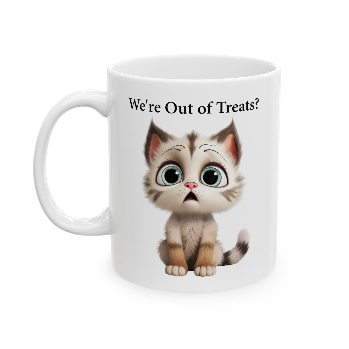 Cute Sad Kitten Coffee Mug