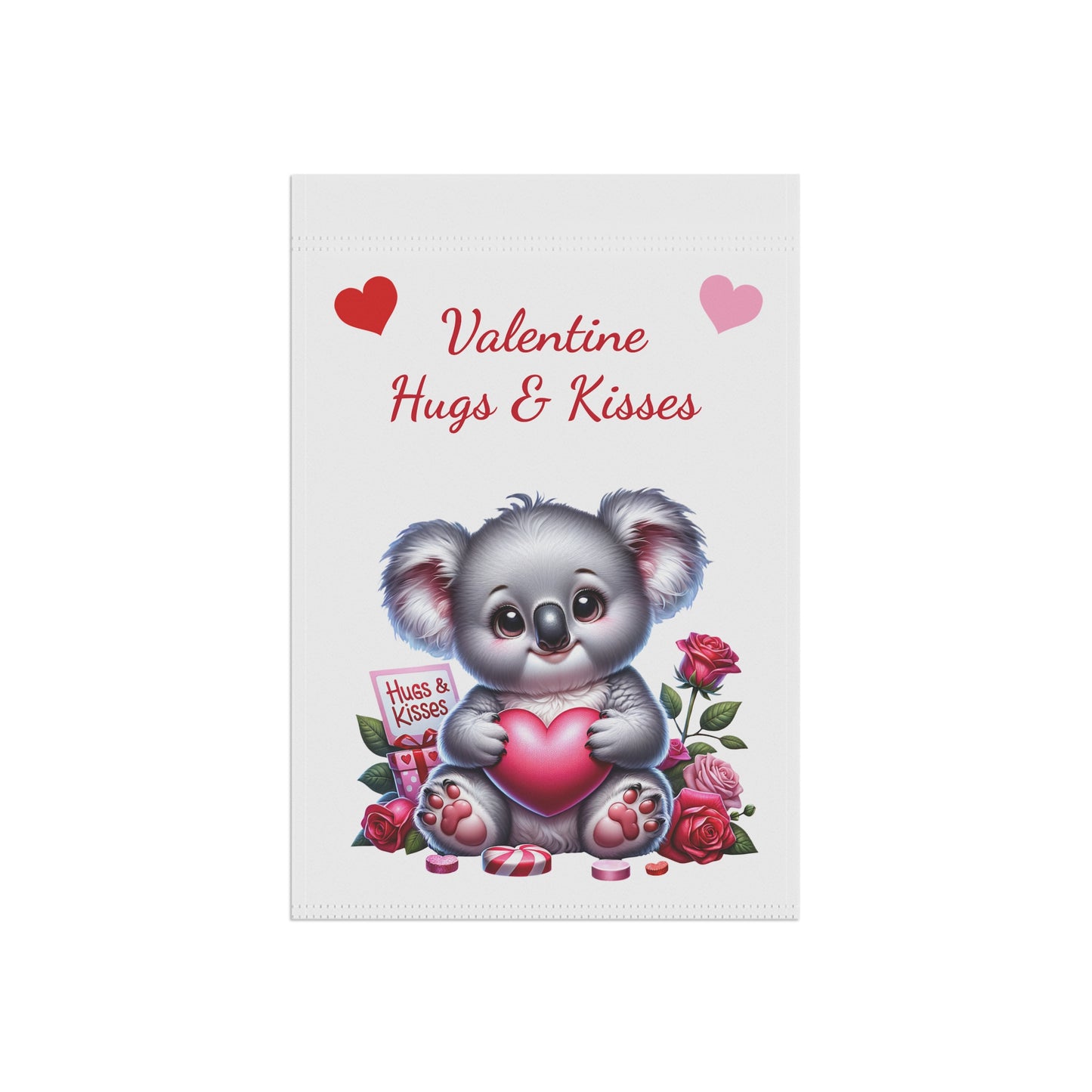 Valentine Koala Garden Flag