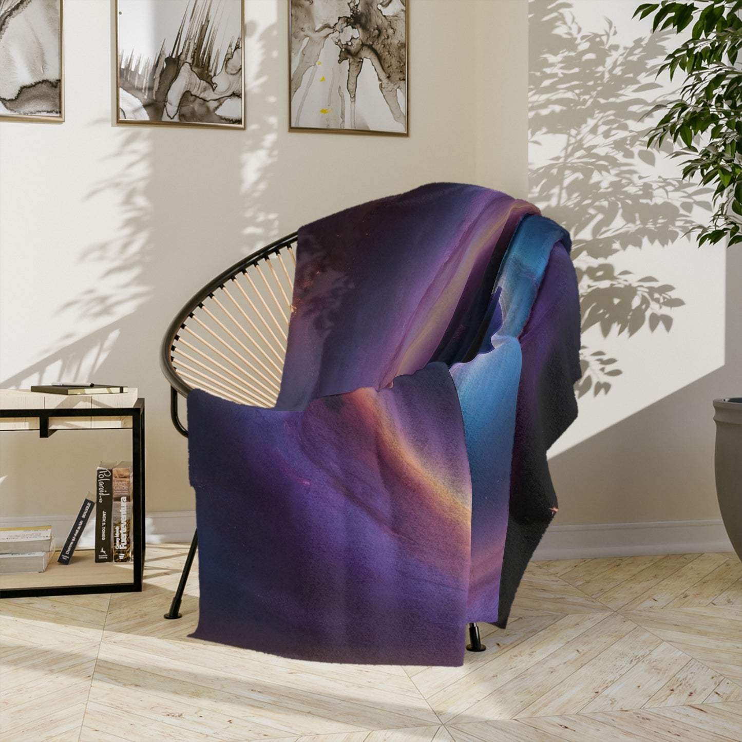 Soft Cosmos Velveteen Blanket