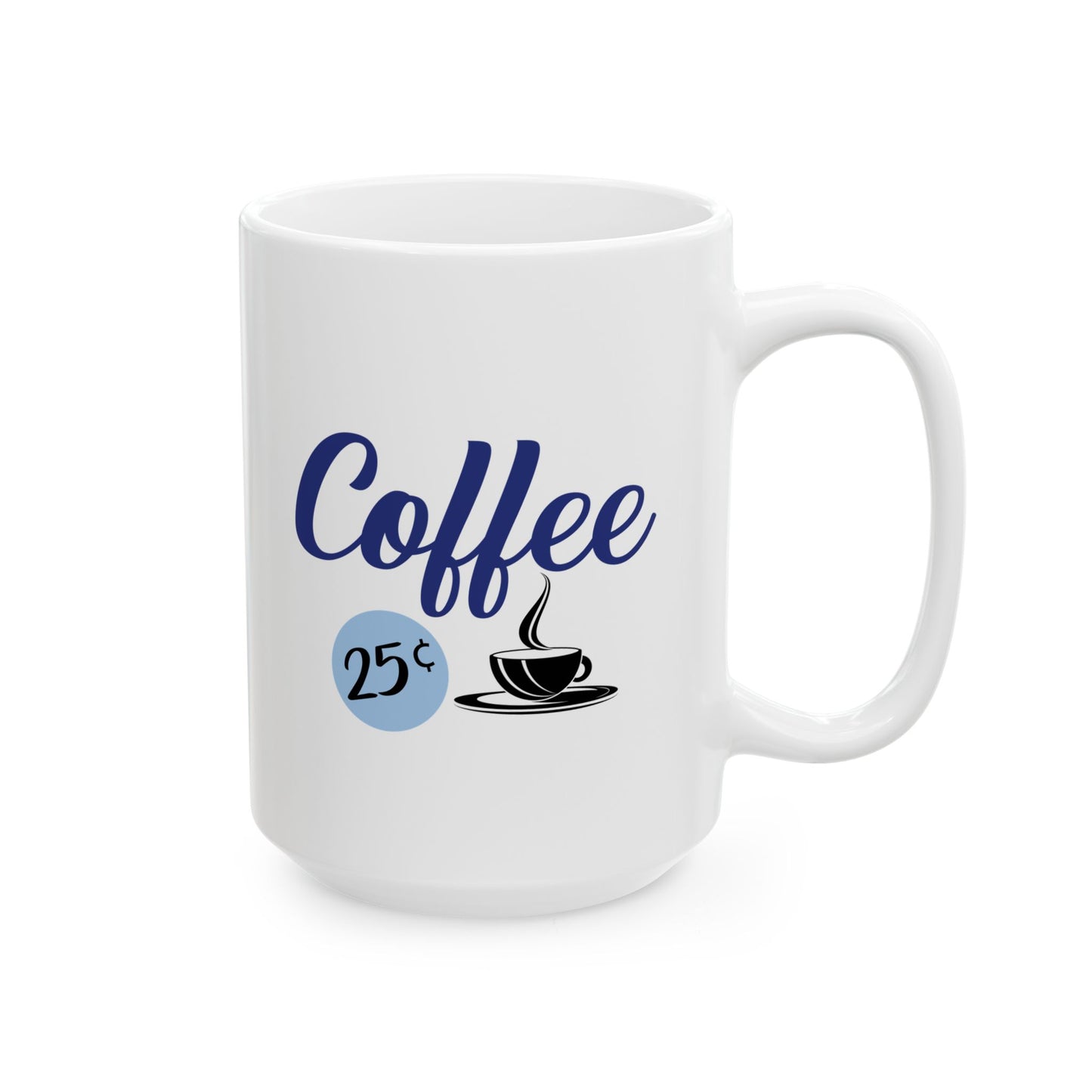 Retro Diner Style Coffee Cup