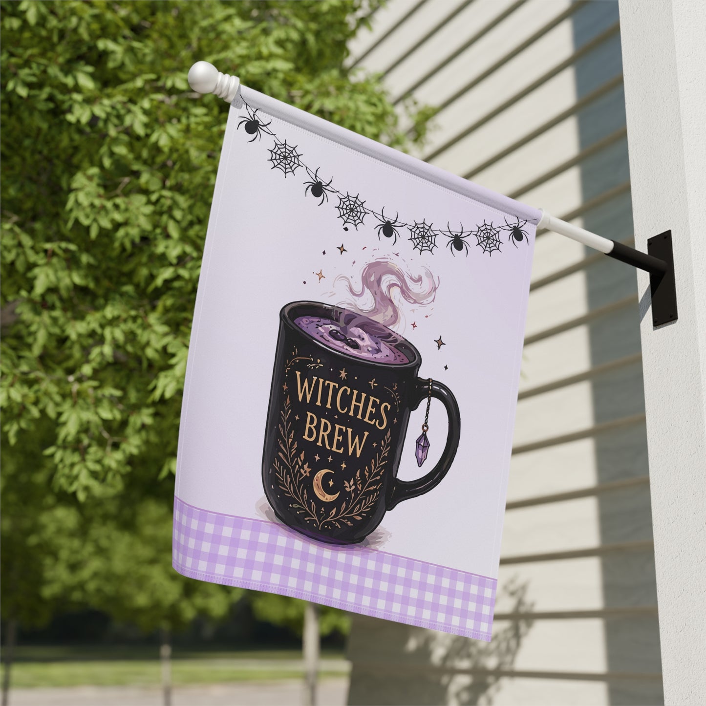 Witches Brew Halloween Garden Flag