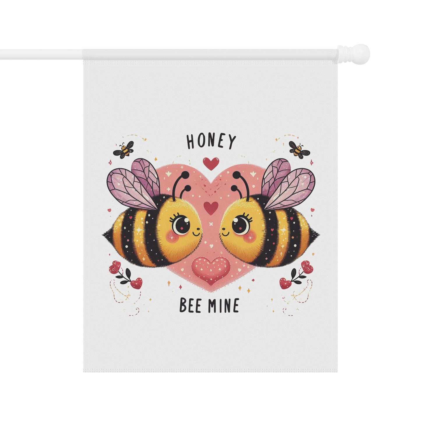 "Honey Bee Mine" Valentine's Day Garden Flag