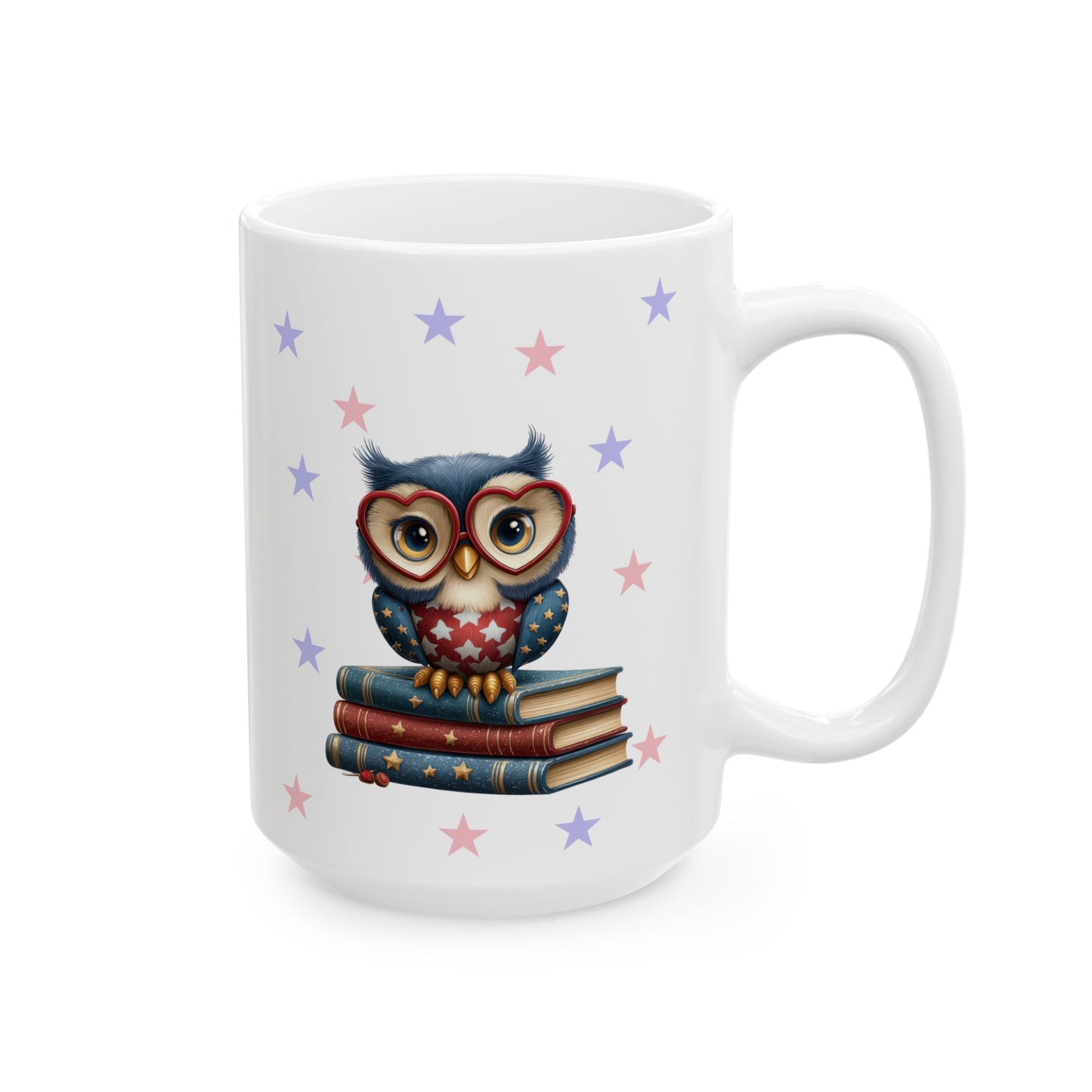 Adorable Patriotic Owl Coffee Mug