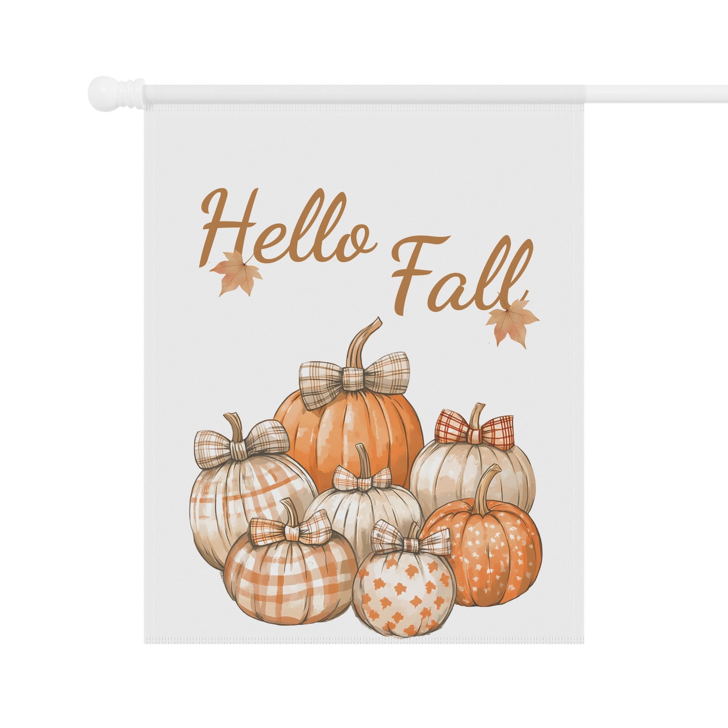 "Hello Fall" Pumpkin Patch Garden Flag