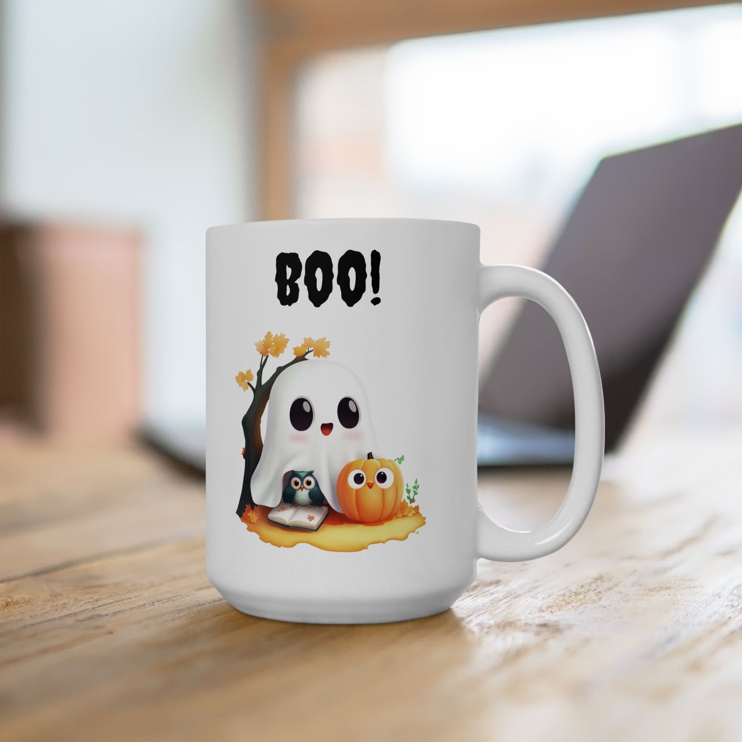 Cute Boo Ghost Halloween Coffee Mug