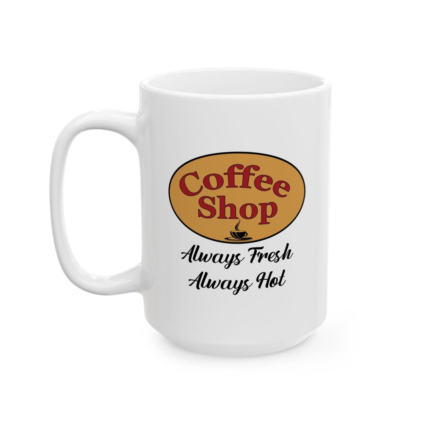 Retro themed coffee mug