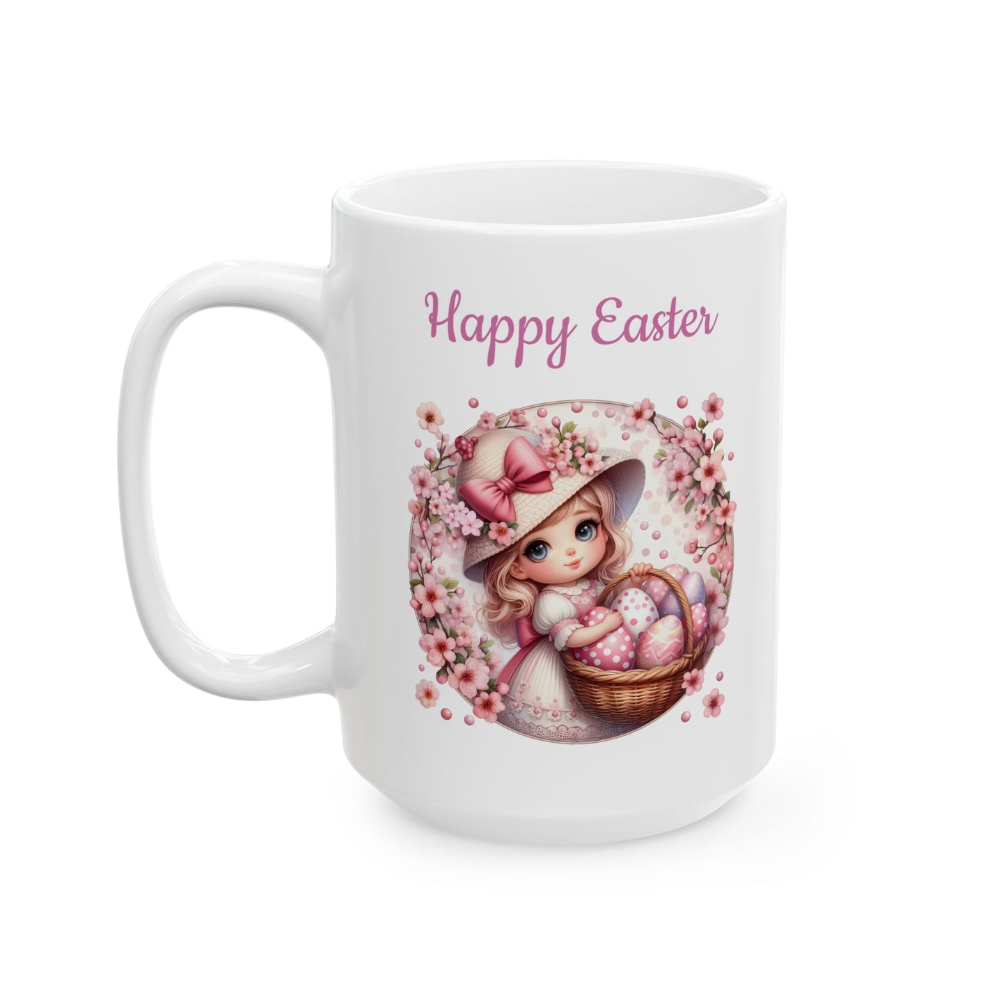 Beautiful Easter Coffee Mug with a Vintage Look