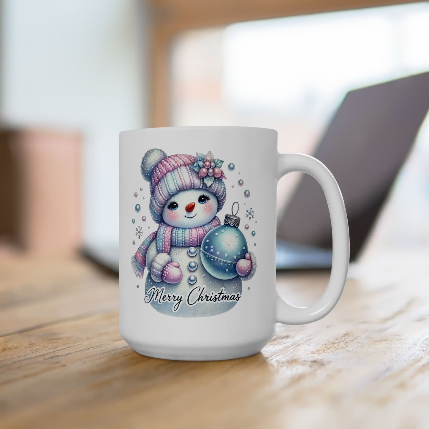 Charming Snowman Merry Christmas Coffee Mug