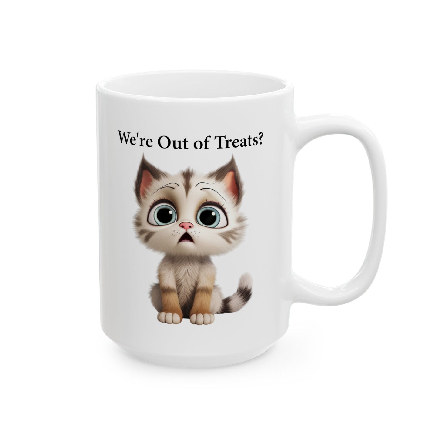 Cute Sad Kitten Coffee Mug