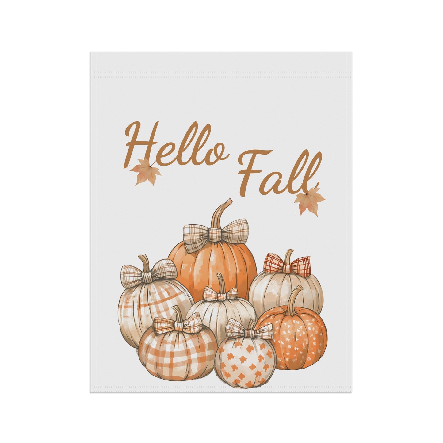 "Hello Fall" Pumpkin Patch Garden Flag