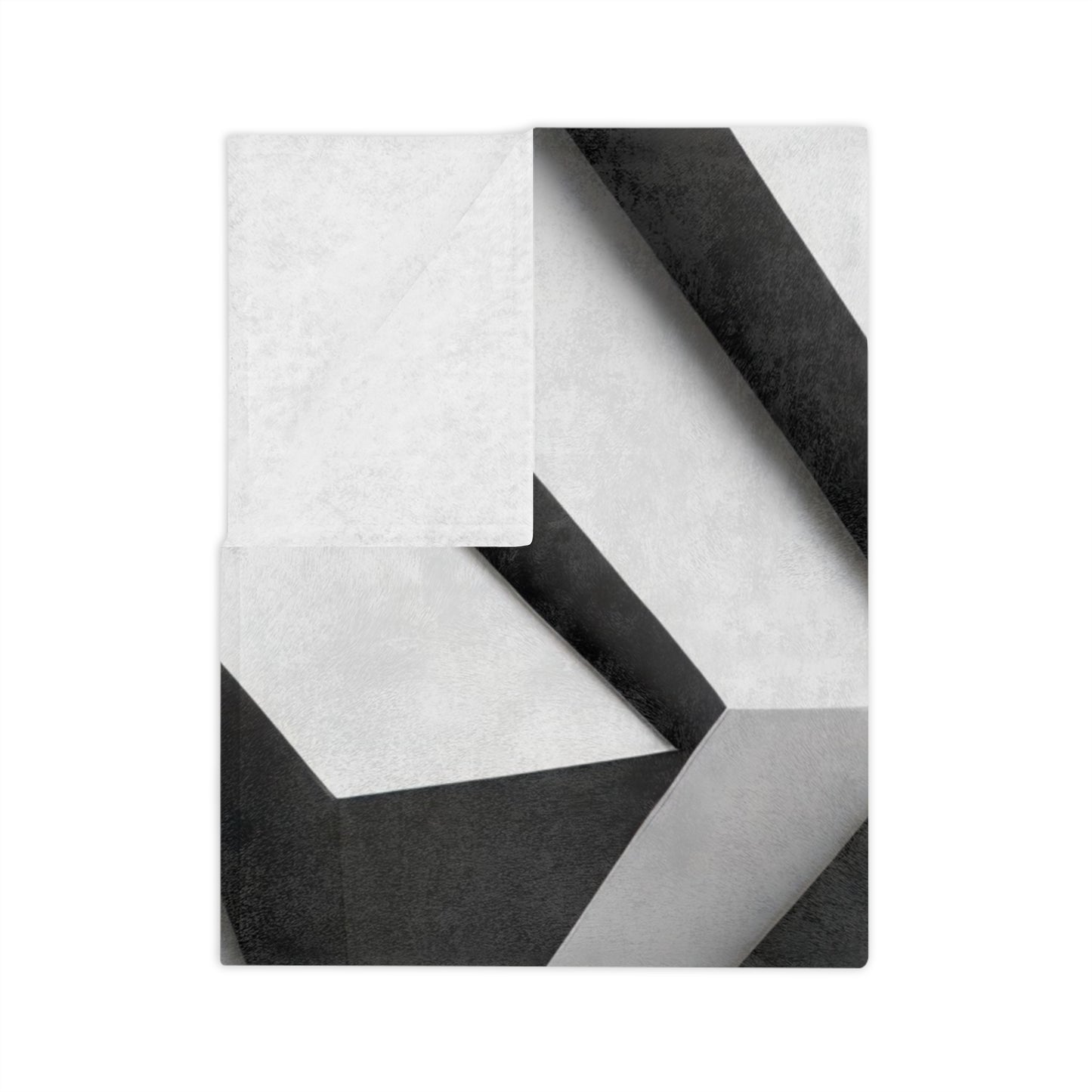 3D Modern Black & White Throw