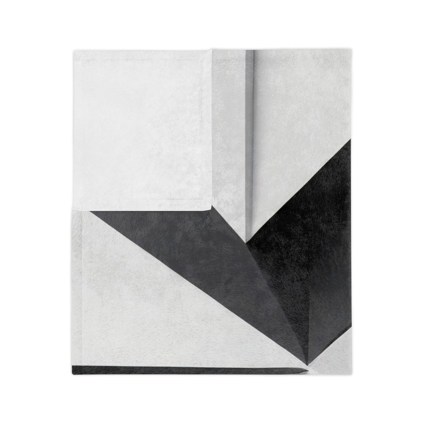 Monochrome Angles Velveteen Blanket