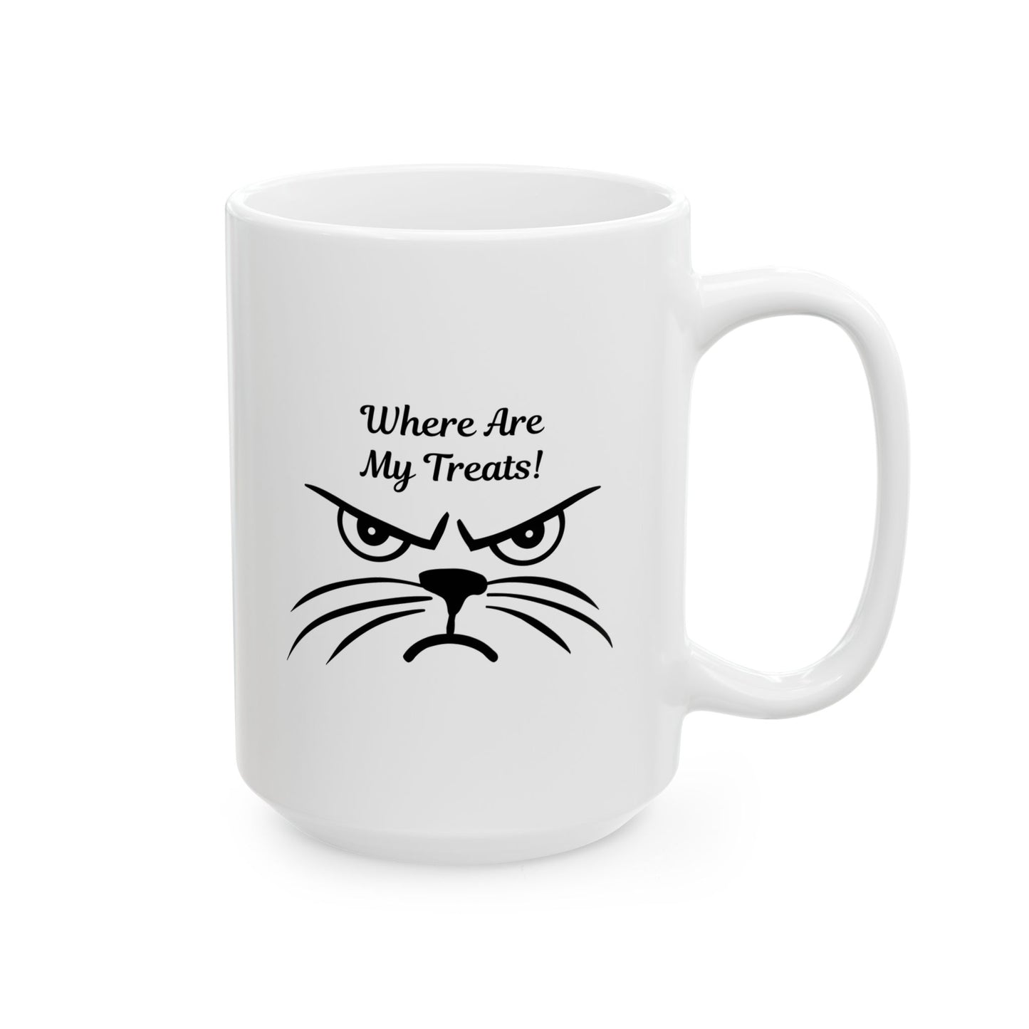 "Where Are My Treats!" Grumpy Cat Coffee Mug