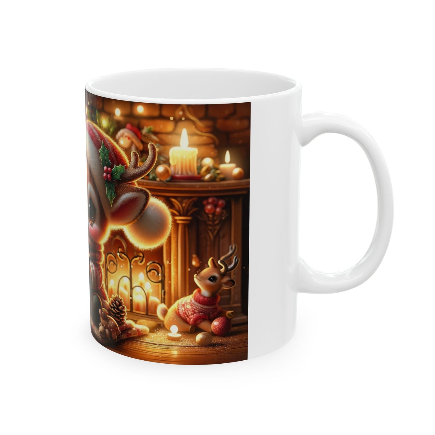 Cute Reindeer Christmas Mug