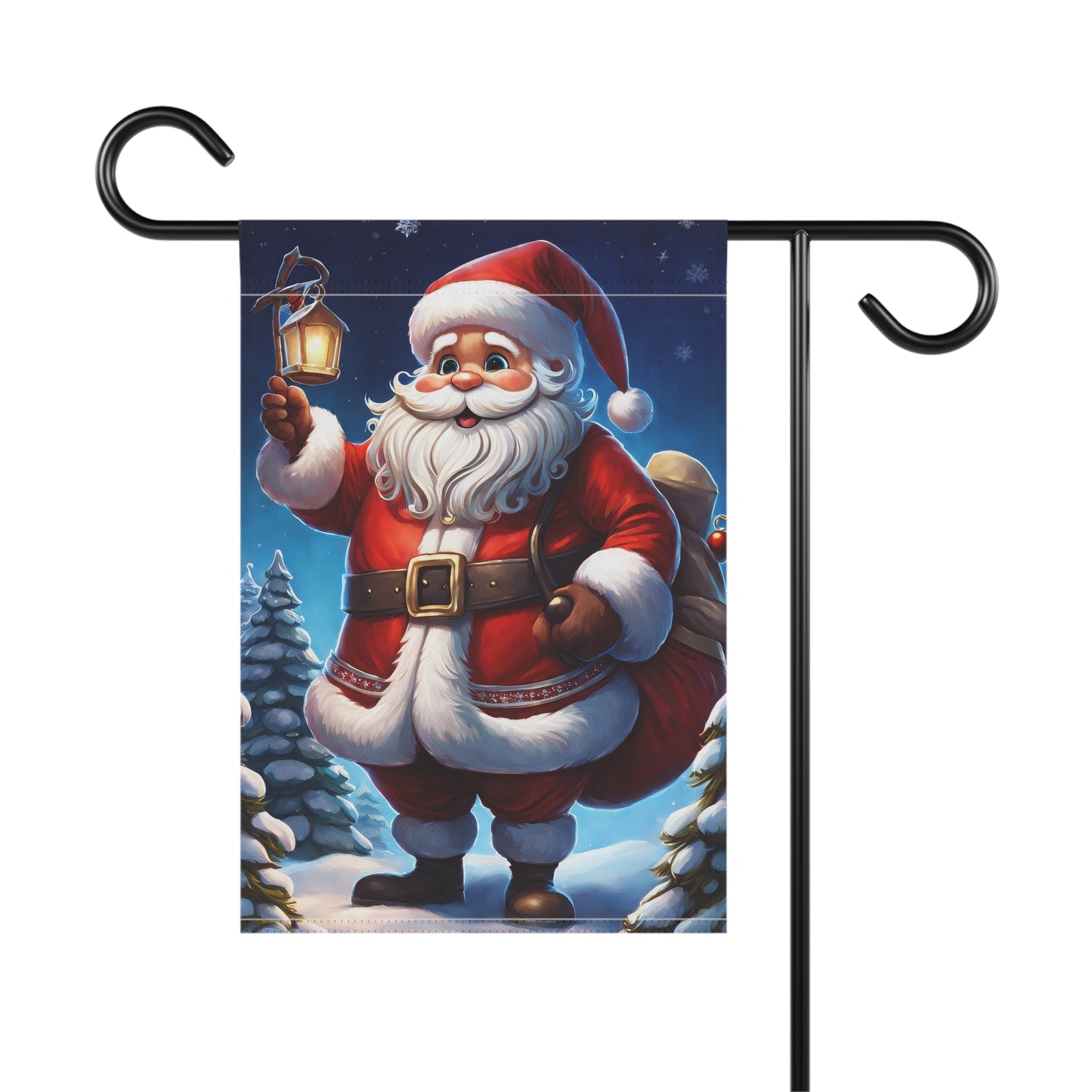 Jolly Classic Santa Holiday Garden Flag/ House Banner