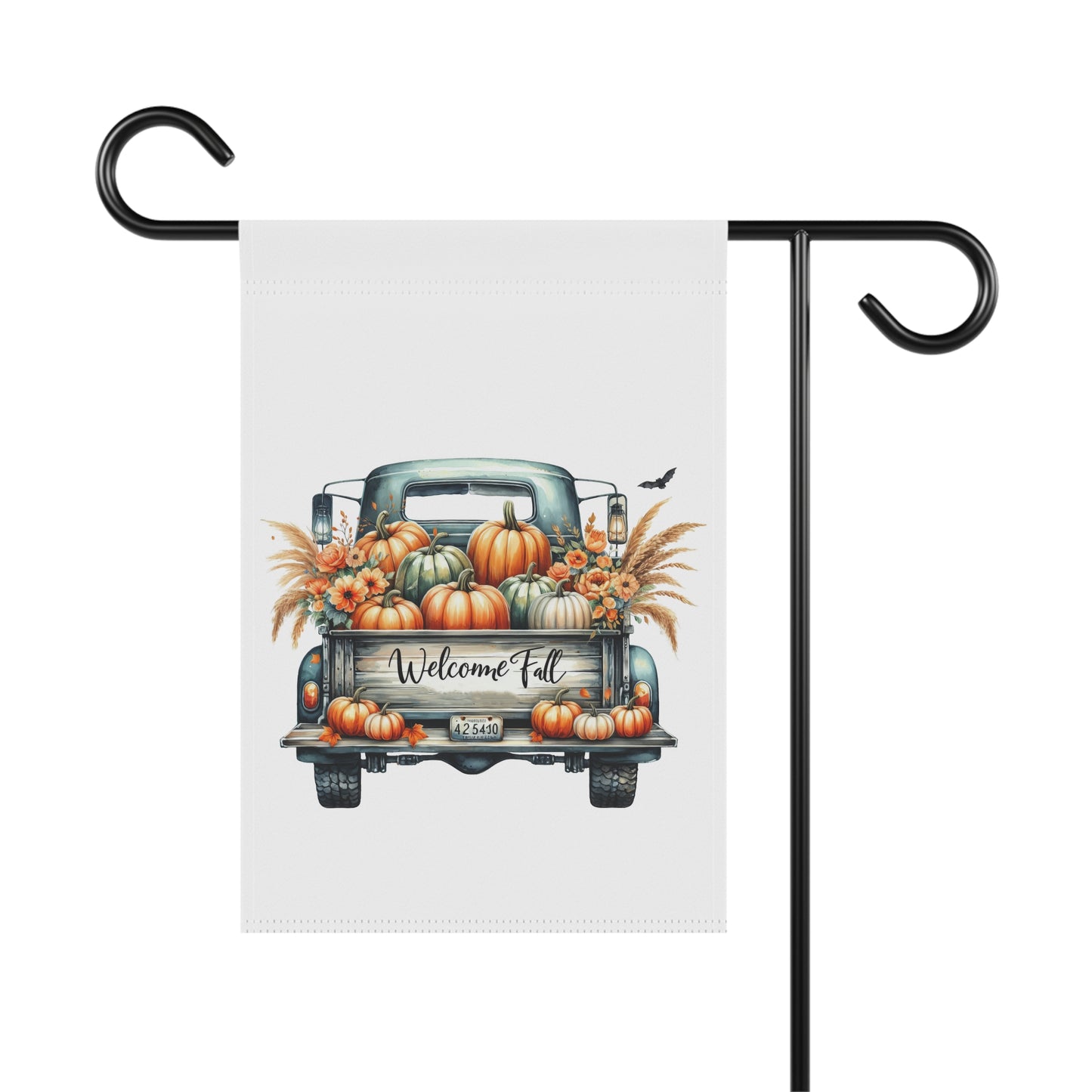 "Welcome Fall" Vintage Truck & Pumpkin Garden Flag