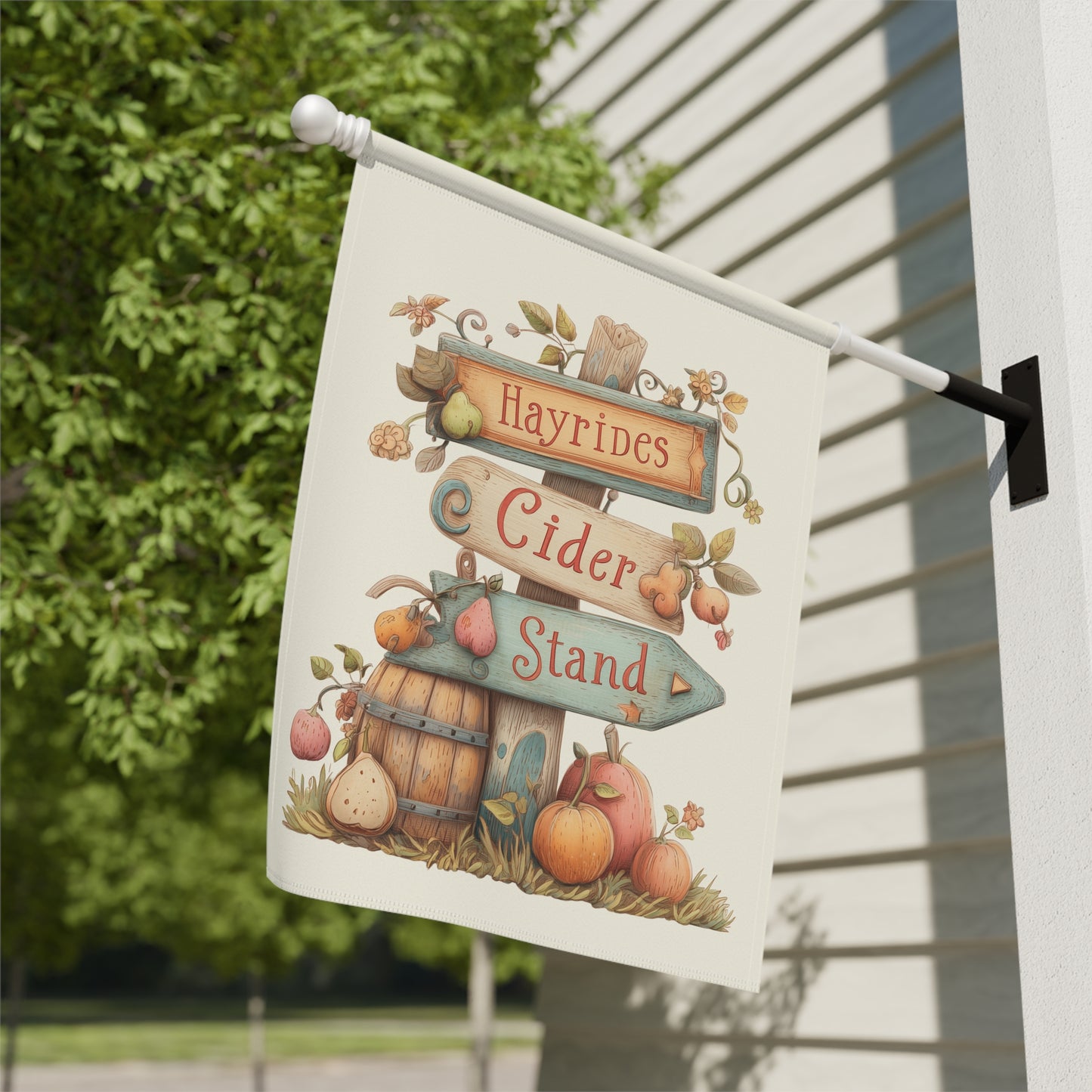 Rustic Autumn Farmhouse Yard Decor