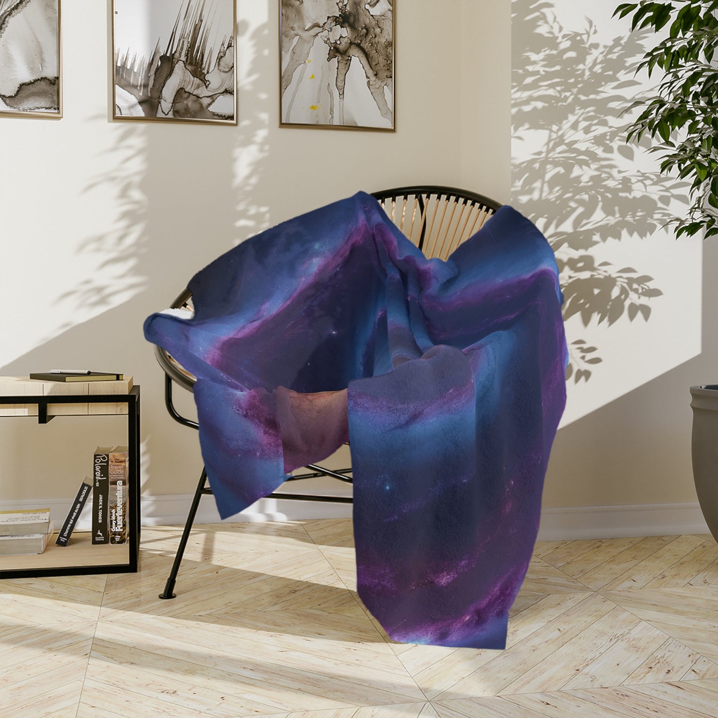 Galaxy Swirl Velveteen Blanket