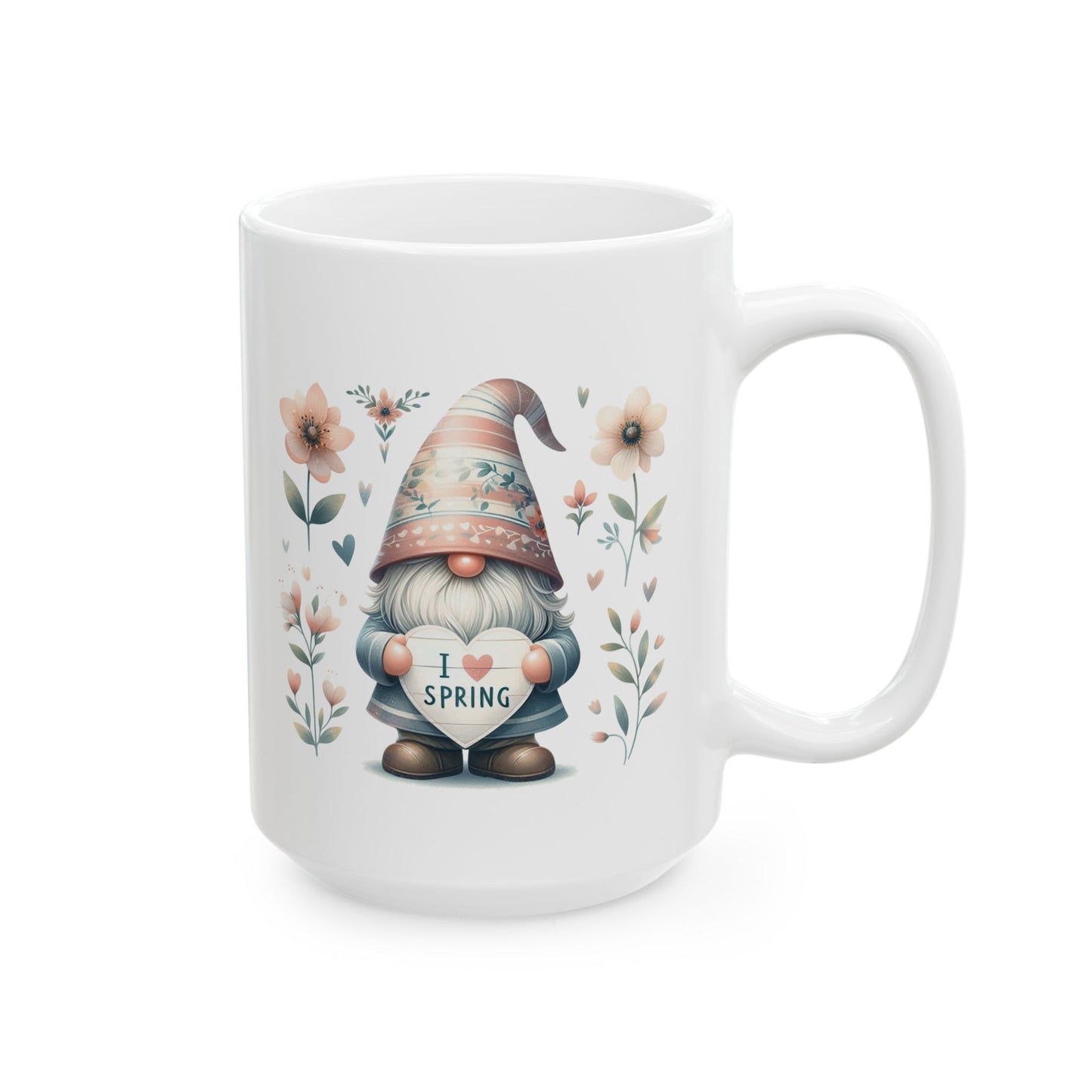 "I Love Spring" Gnome Coffee Mug