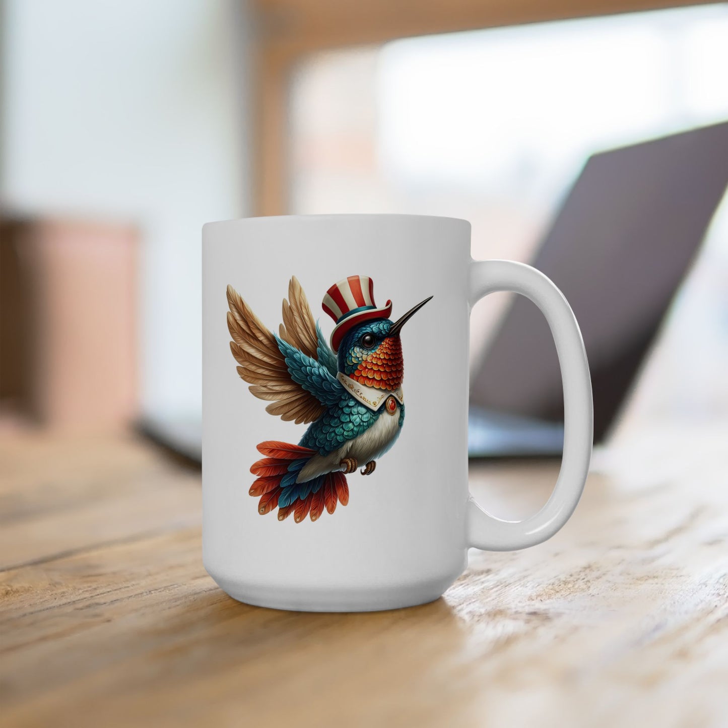 Patriotic Hummingbird Coffee Mug