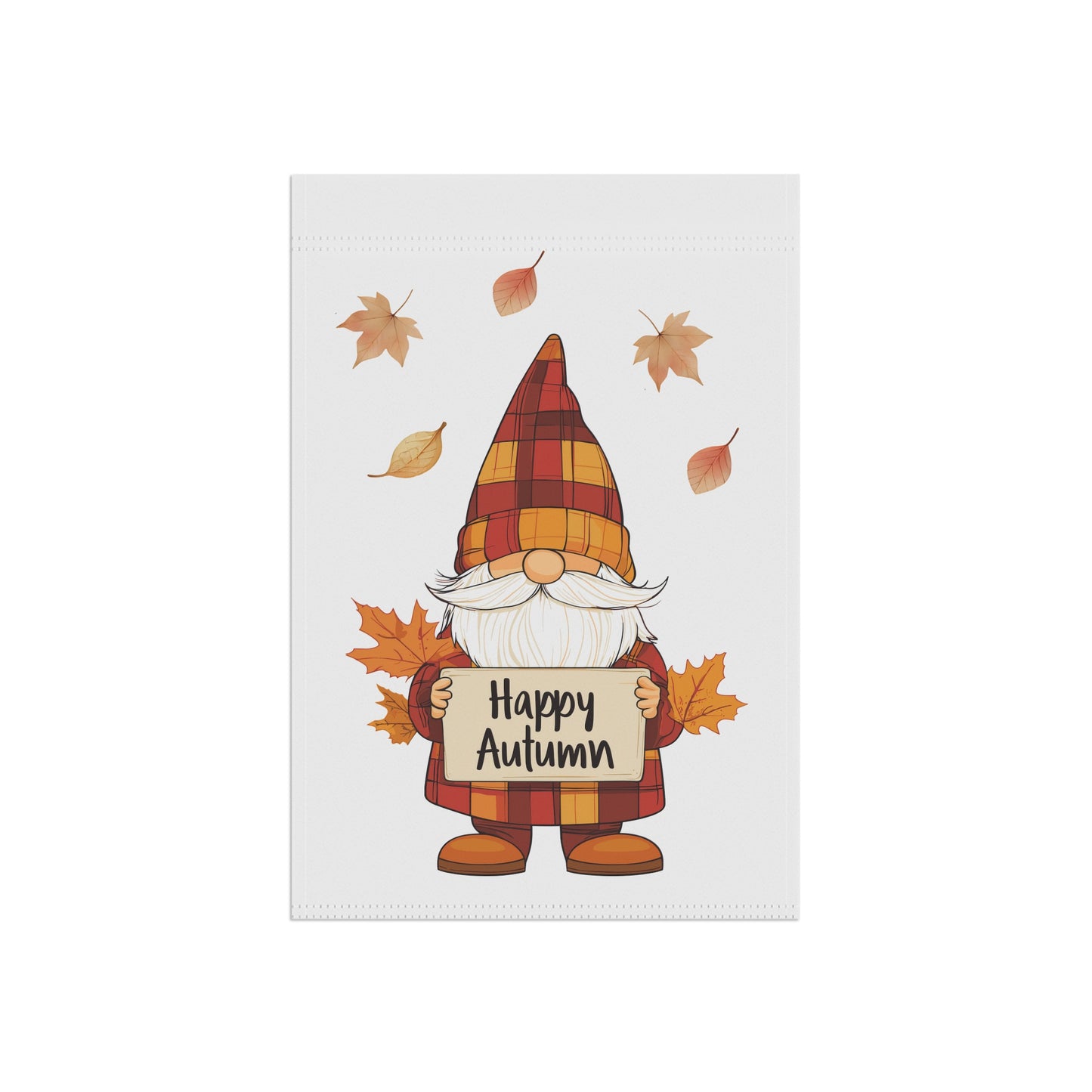 Happy Autumn Gnome Garden Flag