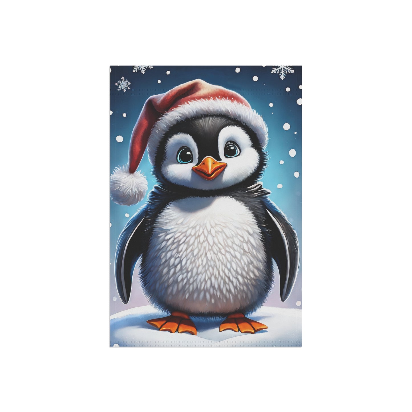 Holiday Penguin Garden Flag/ House Banner